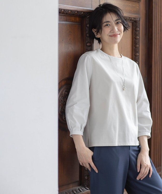 J.PRESS LADIES リングパール ワントップ ネックレス シルバー系