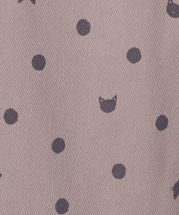 ANY KIDS 総柄 カット パンツ モカ×ネコ