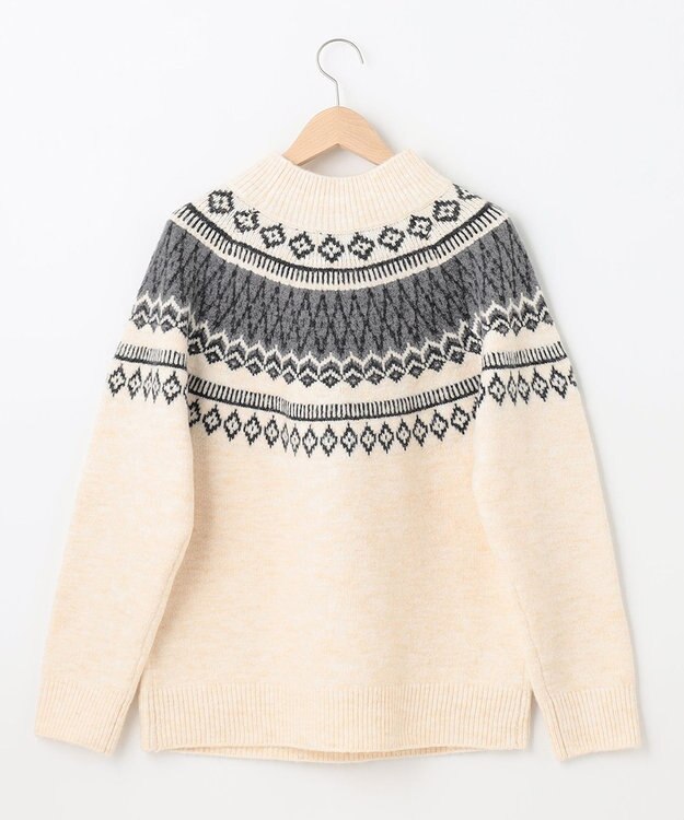 SHARE PARK LADIES ノルディックプルオーバー アイボリー系