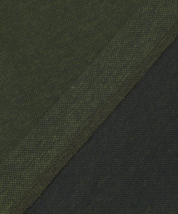 JOSEPH ABBOUD 【リネン素材/清涼感/吸水速乾】リネンハニカム 半袖 ポロシャツ ダークグリーン系