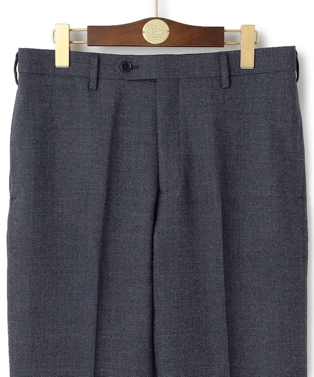 J.PRESS MEN 【KING SIZE】トリートメントウール ストレッチムリネドビー スラックス ダルブルー系