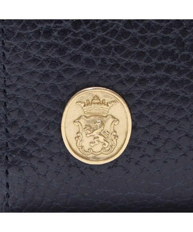 A.D.M.J. 【牛革】アールデコガマグチウォレット NAVY