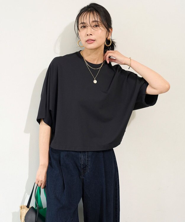 UNFILO L BEAUTY FORM-T ドルマンTシャツ ネイビー