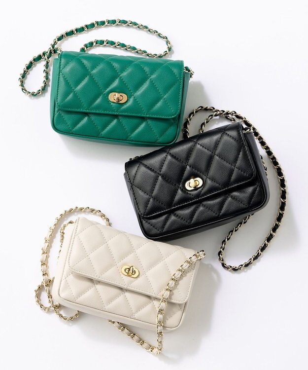 23区 キルティング 2WAYミニ バッグ