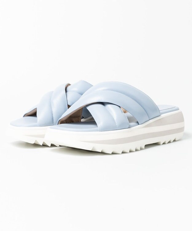 BONTRE 【LucaGrossi/ルカグロッシ】厚底パフィーサンダル ライトブルー