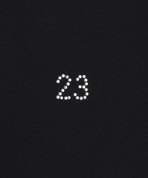 23区GOLF 人気デザインがアップデート！【WOMEN】ライトダンボール 半袖モックネックシャツ ブラック系