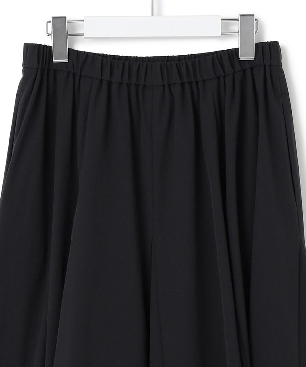 23区 S 【洗える】ストレッチタイプライター フレア スカート ブラック系