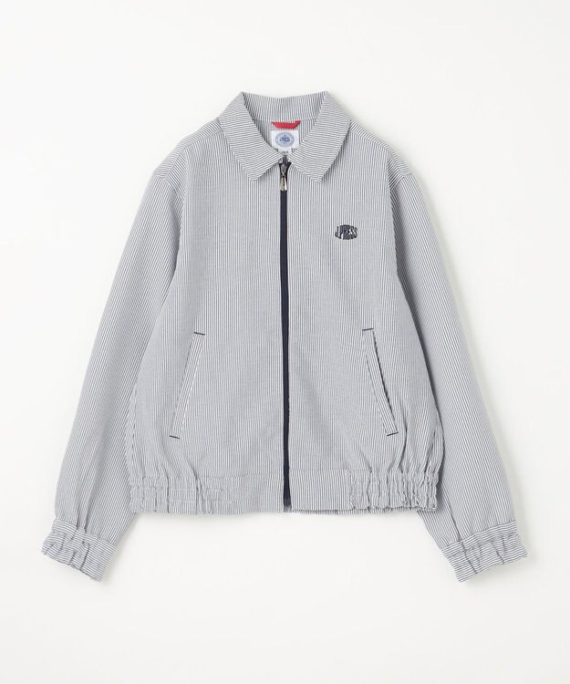 J.PRESS KIDS 【140-170cm】ステンカラー  ライトアウター ネイビーストライプ系