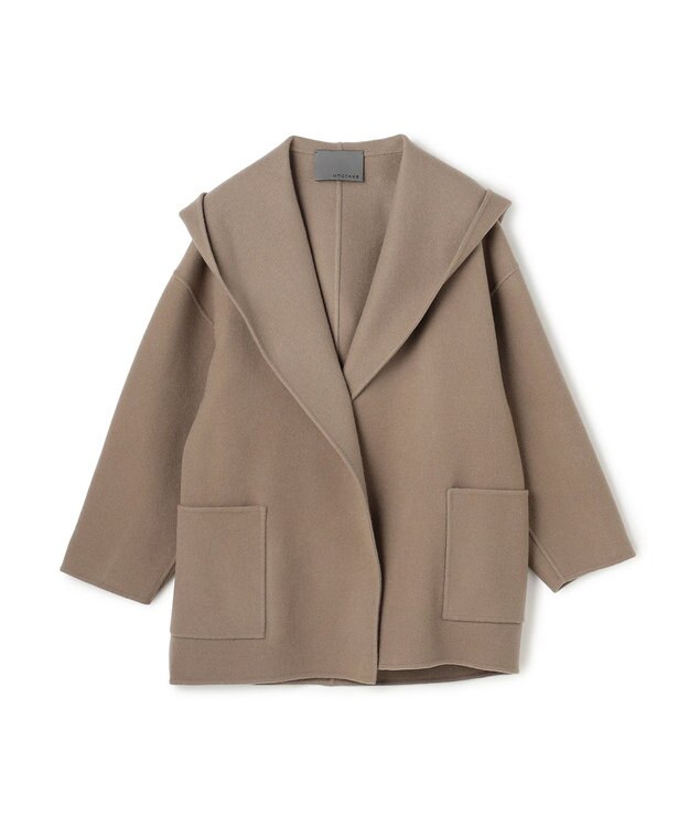 uncrave メルトンリバー フーデットコート トープ