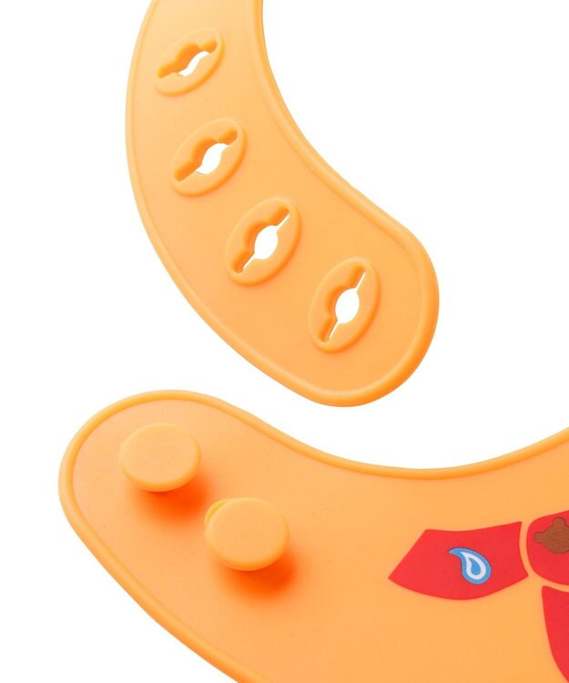 MIKI HOUSE HOT BISCUITS シリコン製 ランチスタイ オレンジ