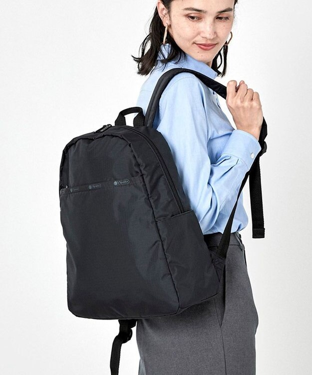 LeSportsac DAILY BACKPACK/リサイクルドブラックJP リサイクルドブラックJP