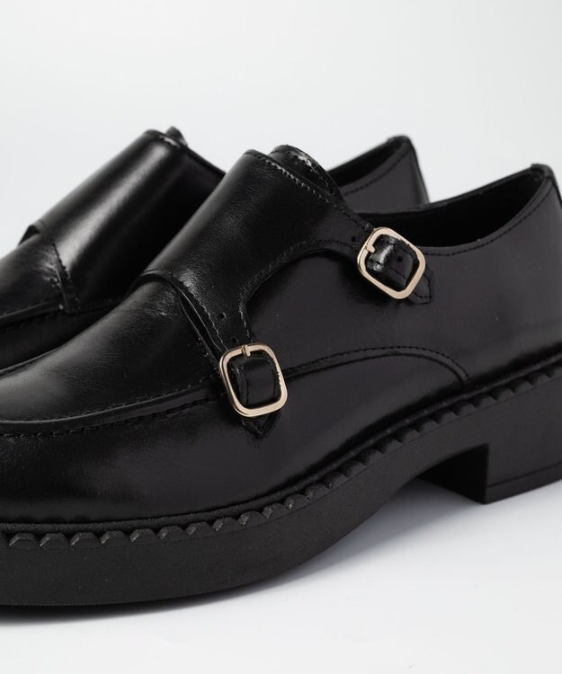 BONTRE 【BONTRE/ボントレ】厚底ダブルモンクシューズ ブラック