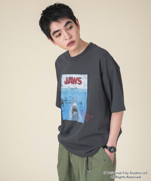 WEGO 【新柄追加/JAWS/ユニセックス着用ITEM/SMLサイズ展開】JAWSグラフィックT（S） 柄2