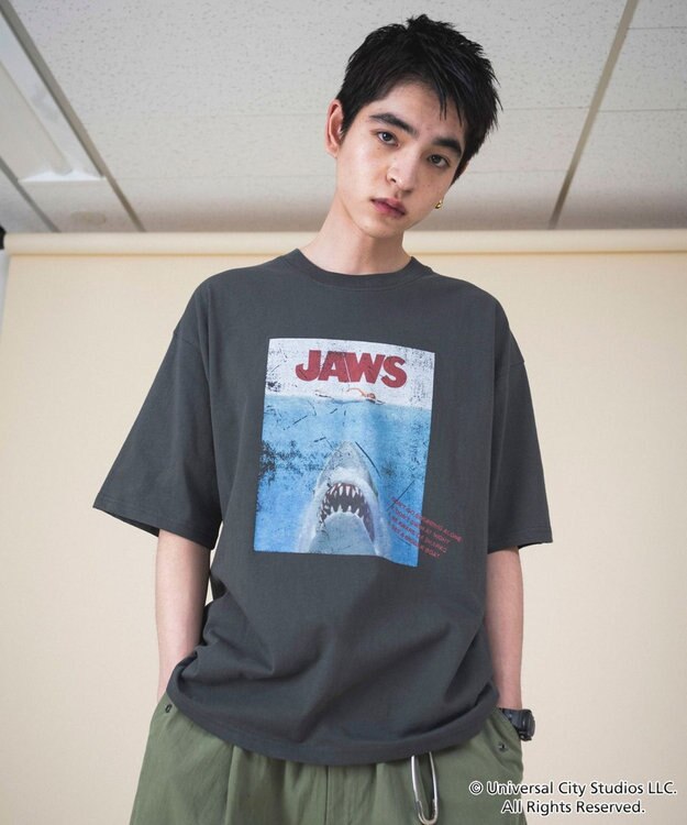 WEGO 【新柄追加/JAWS/ユニセックス着用ITEM/SMLサイズ展開】JAWSグラフィックT（S） 柄2
