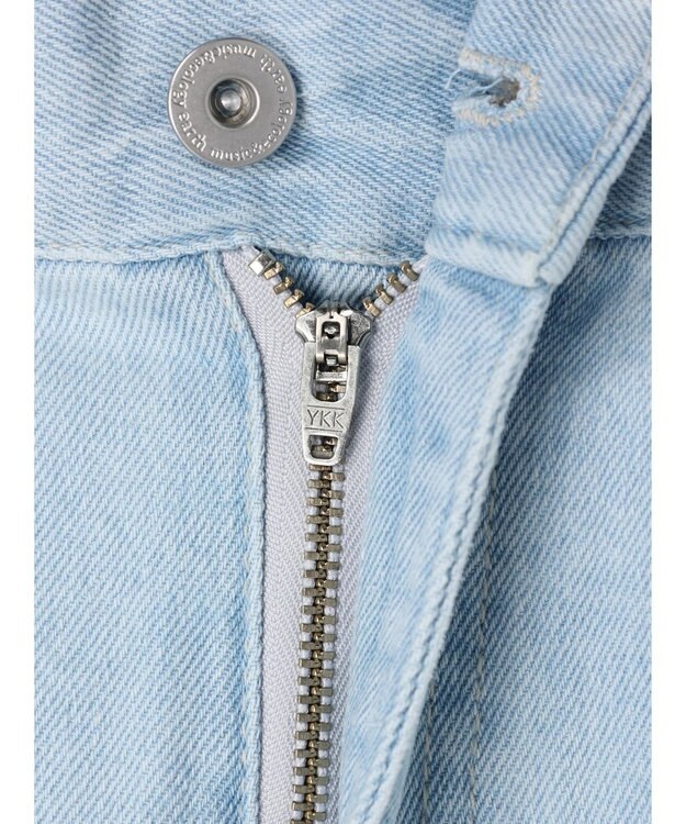 earth music&ecology センタースリットデニムパンツ Light Indigo