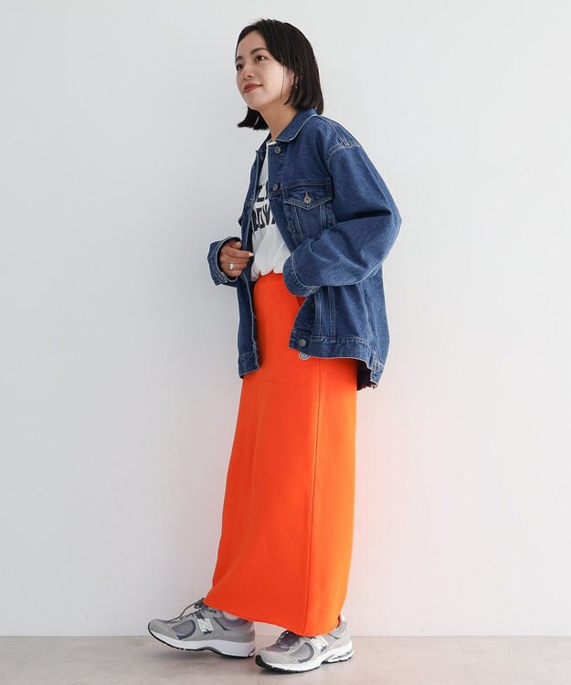 AMERICAN HOLIC Ｄｉｓｃｕｓ／スウェットタイトスカート Orange