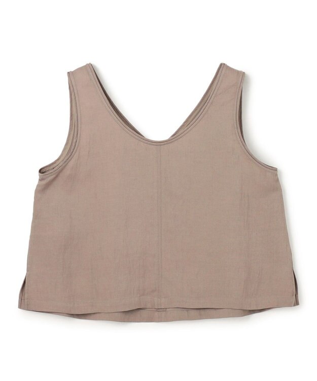 uncrave ドレープツイル Vネックトップス トープ（佐藤晴美さん着用）