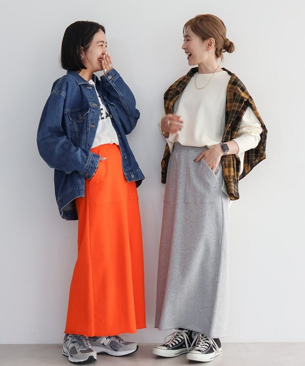 AMERICAN HOLIC Ｄｉｓｃｕｓ／スウェットタイトスカート Orange