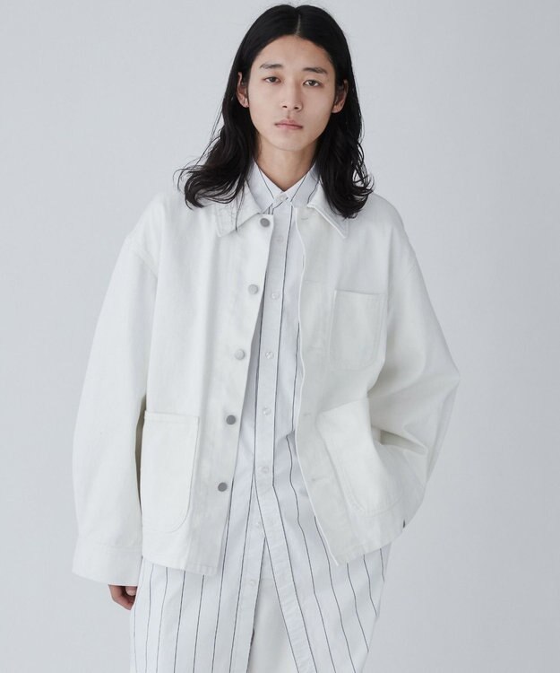 WEGO デニムカバーオール ホワイト