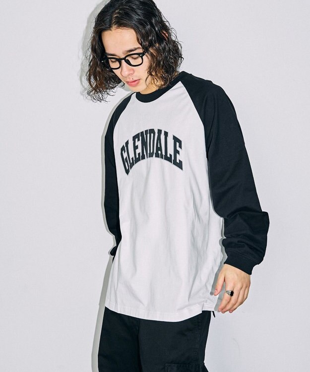 WEGO 【ユニセックス着用ITEM】ラグラングラフィックBIGロンT ホワイトその他