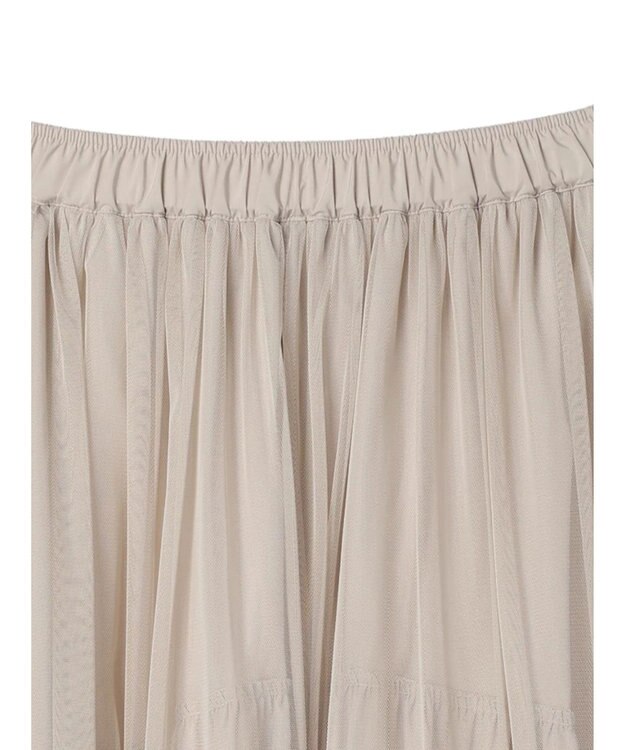 CRAFT STANDARD BOUTIQUE リバーシブルチュールスカート Gray Beige