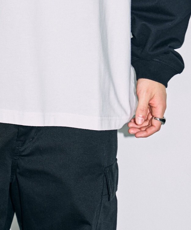 WEGO 【ユニセックス着用ITEM】ラグラングラフィックBIGロンT ホワイトその他