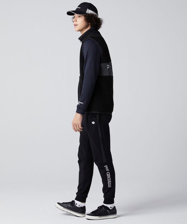 PW CIRCULUS 【MEN】【撥水/防風】ボア ジップアップ ベスト ブラック系