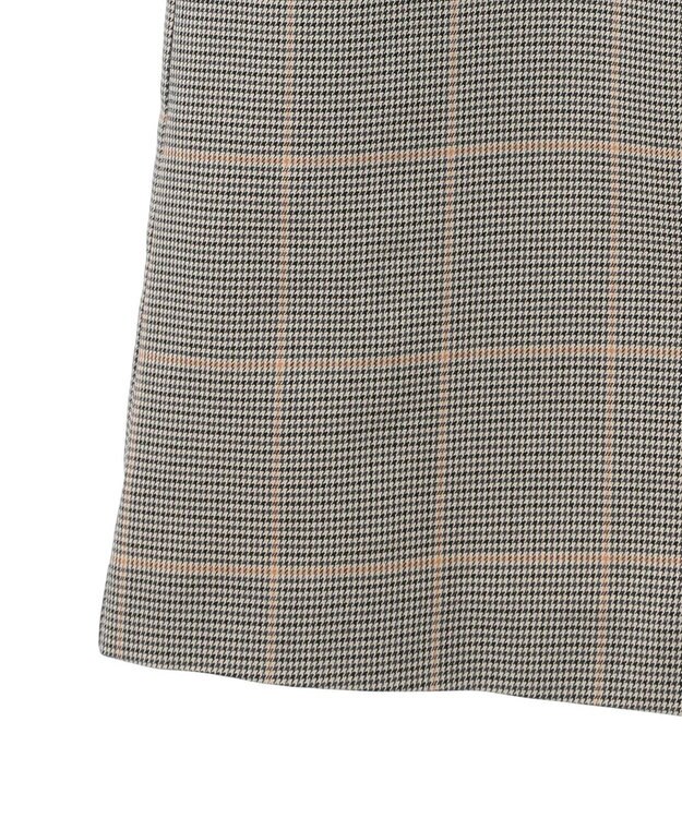 Green Parks きれいシルエットチェックＡラインスカート Black