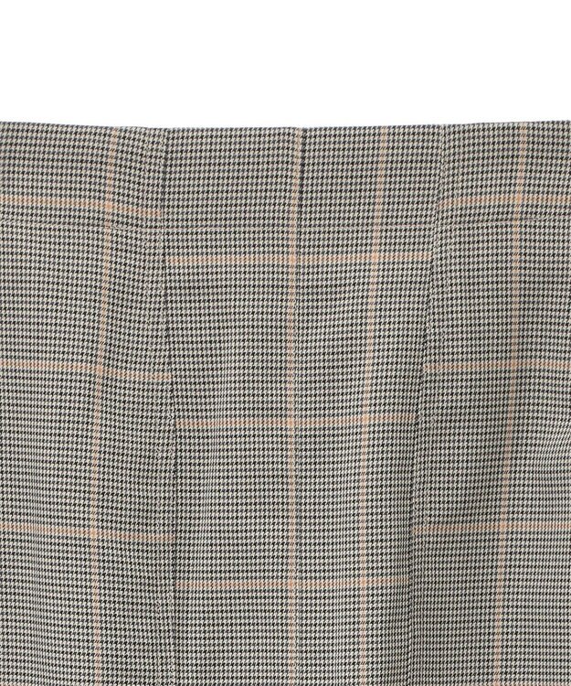 Green Parks きれいシルエットチェックＡラインスカート Black