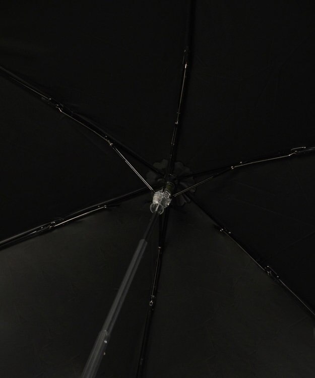 MOONBAT POLO RALPH LAUREN（ポロ ラルフローレン）晴雨兼用日傘 無地 刺繍 遮光率100% 遮熱 UV ブラック