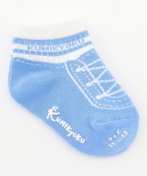 組曲 KIDS 【11-15㎝】スニーカー ソックス サックスブルー系