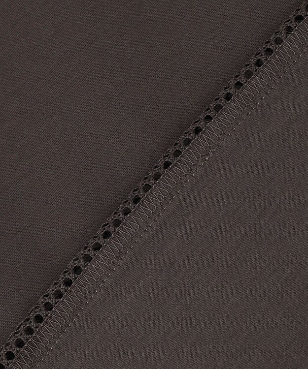 J.PRESS LADIES コットンスムース ノースリーブ カットソー スレートブラウン系