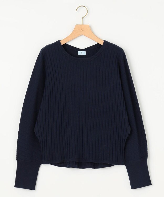 組曲 BOREROリブドルマン ニット ネイビー系