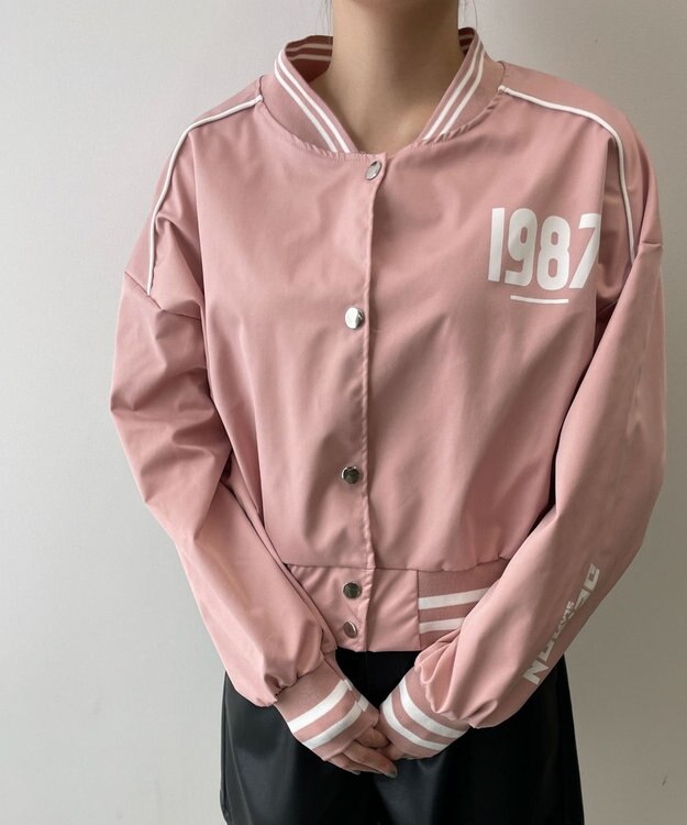 WEGO ラインカラーブルゾン ピンク