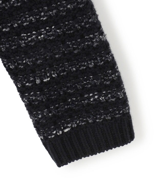 23区 ツイードニット ジャケット ブラック