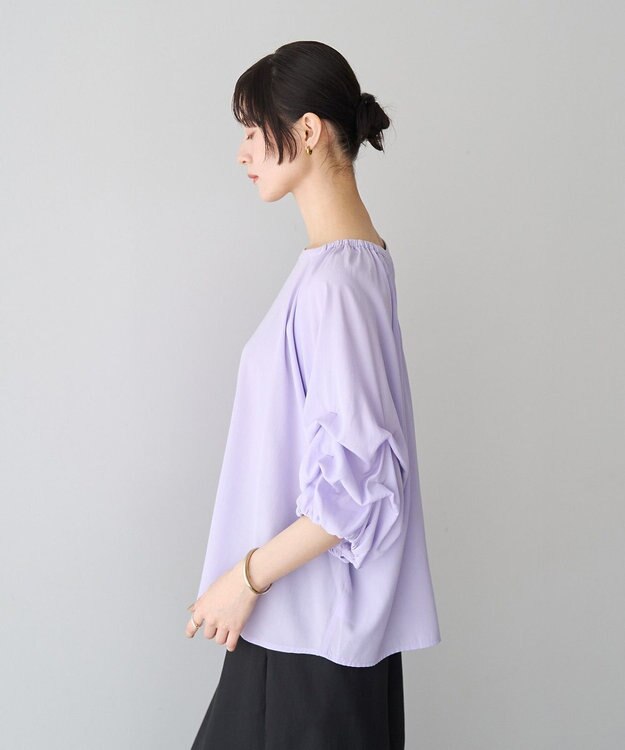 YECCA VECCA ホイップスリーブブラウス Lavender