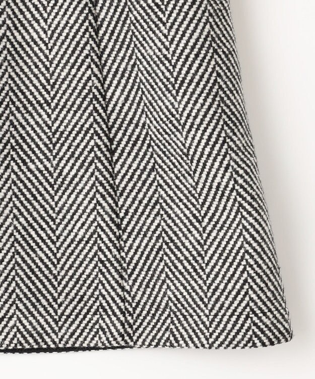 Feroux 【古畑星夏さん着用】ヘリンボンハイウエストミディ スカート ホワイト系2