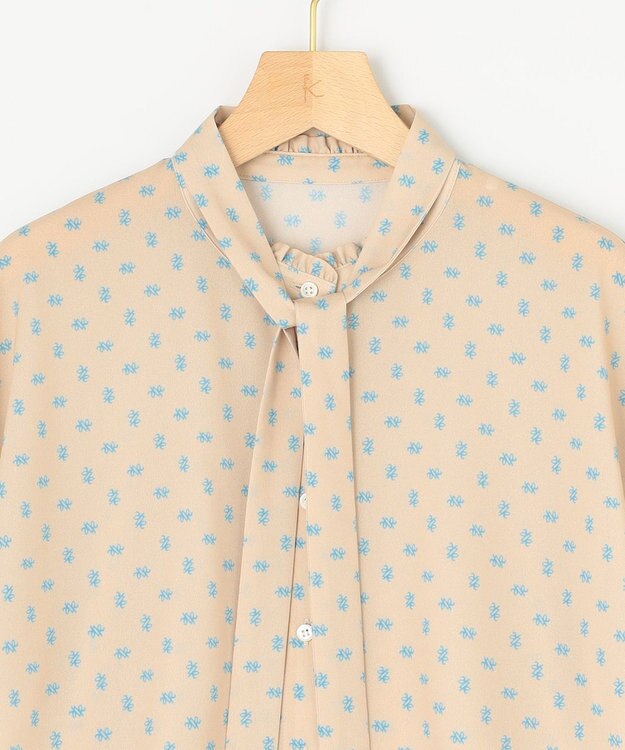 組曲 S 【セットアップ対応可】モノグラムプリント2WAYブラウス ベージュ系5