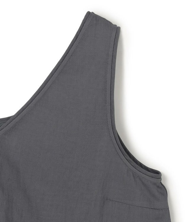 uncrave ドレープツイル Vネックトップス ブルーグレー