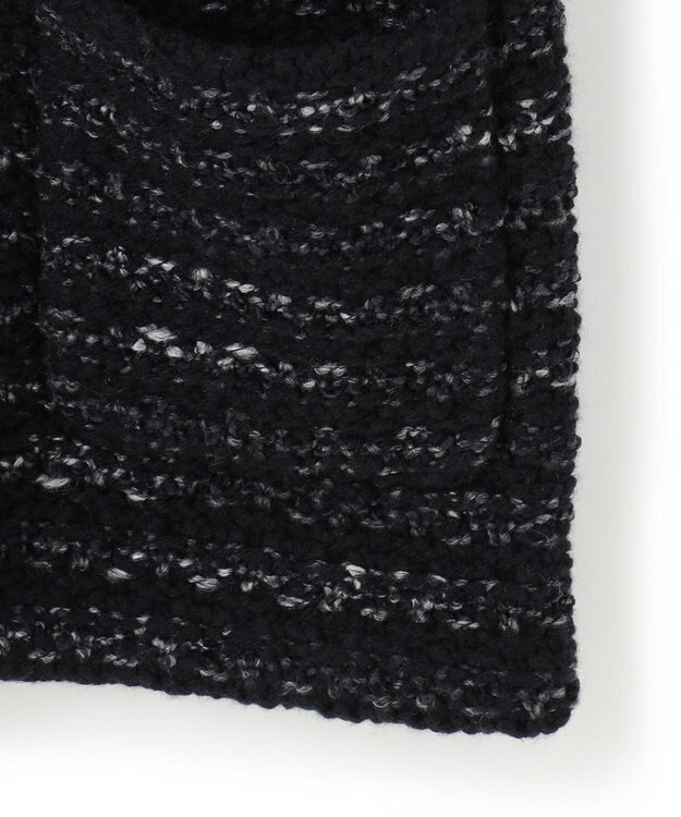 23区 ツイードニット ジャケット ブラック