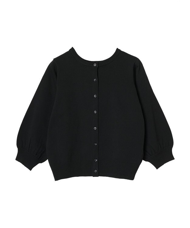 Green Parks 前後２ＷＡＹ　７分袖ハイゲージカーディガン Black