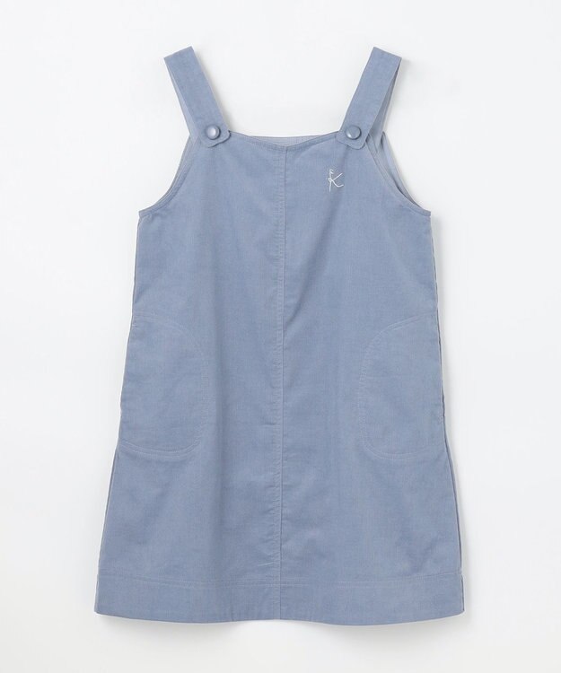 組曲 KIDS 【150-160㎝】コーデュロイ ワンピース サックスブルー系