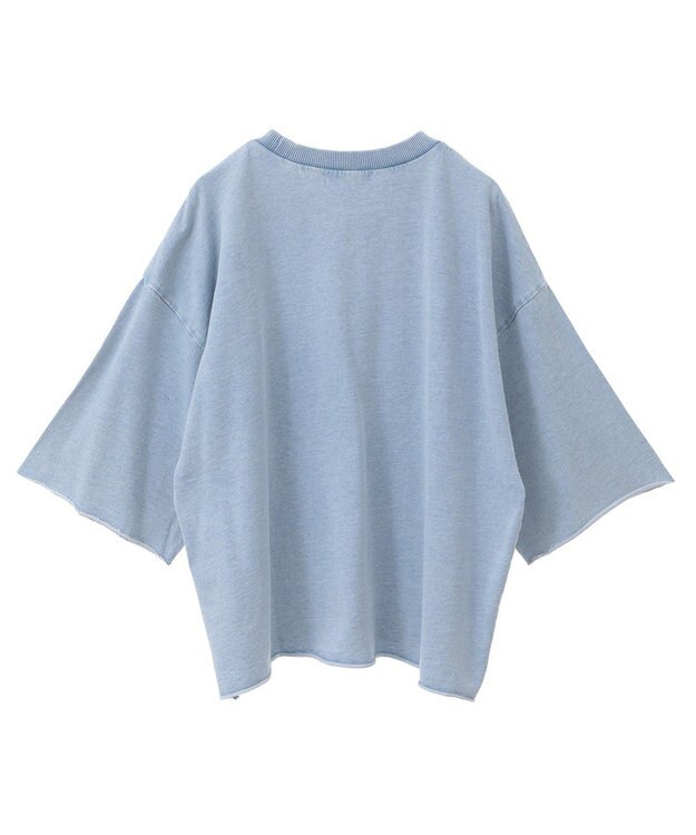 Green Parks ・ＤＯＵＢＬＥ　ＦＬＡＧＳ　７分袖スウェット Blue