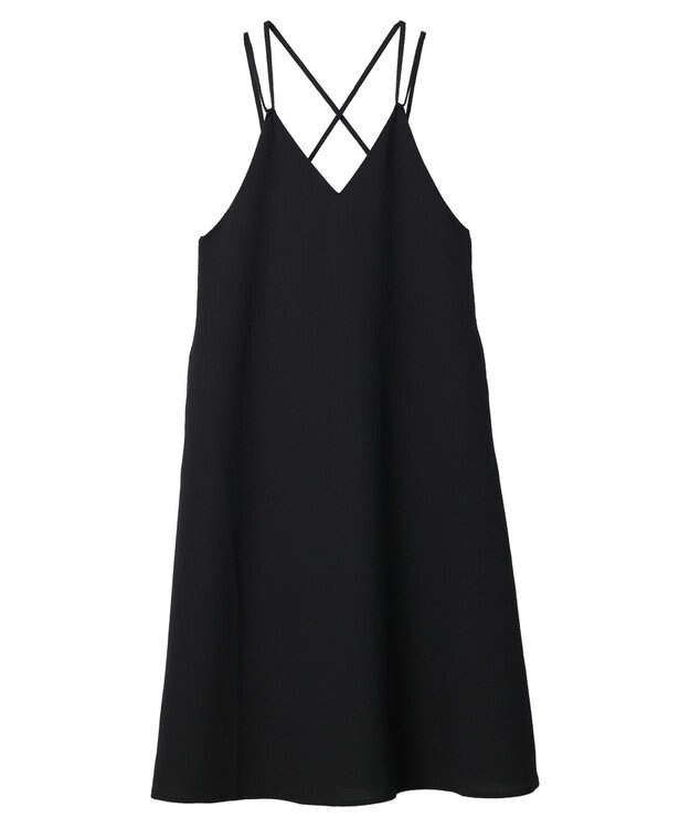 Green Parks 表面感キャミワンピース Black