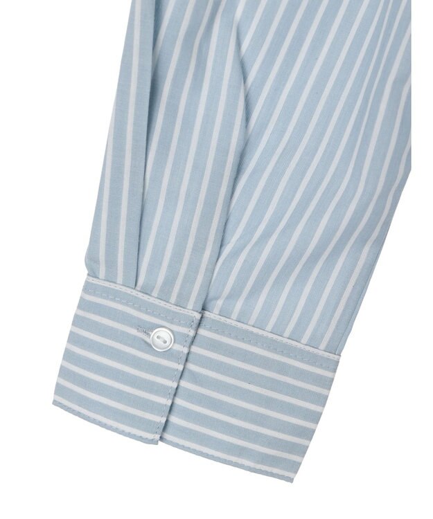 earth music&ecology ドロストヘムショートシャツ Stripe