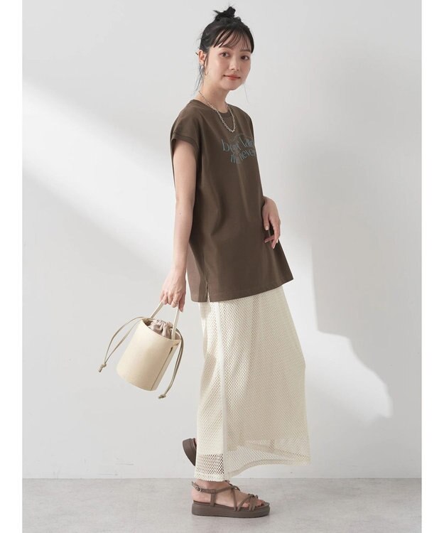 earth music&ecology ｂｅｔｔｅｒ　ｌａｔｅ　フレンチＴ Brown