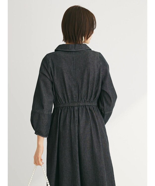 Green Parks ・ＥＬＥＮＣＡＲＥ　ＤＵＥ　デニムハーフＺＩＰワンピース Black