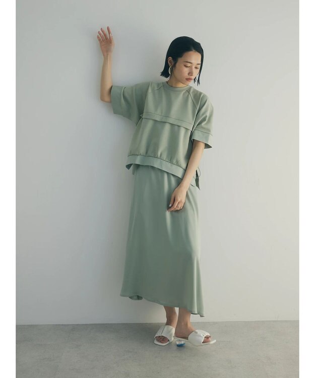 Green Parks armonia．カットレイヤードワンピース Mint