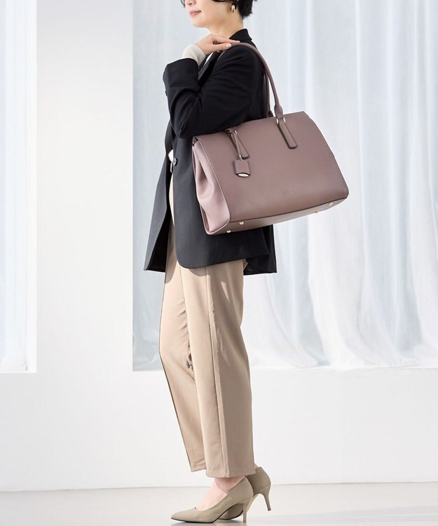 ACE BAGS & LUGGAGE 【PCケース付・A4収納】Jewelna Rose OLバッグ エト トートバッグ 横型 11931 ジュエルナローズ 通勤 ダスティピンク
