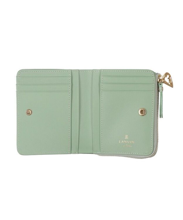 LANVIN en Bleu マゼンダ Lファスナー二つ折り財布 グリーン